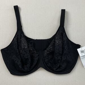 Chantelle Norah Comfort Underwire Bra Black Lace Womens 40DDD NWT